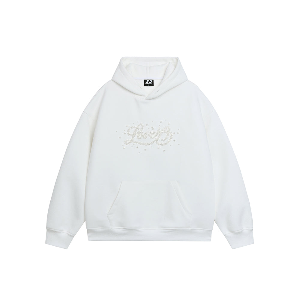 FORNINES handmade beaded heavyweight Hoodie
