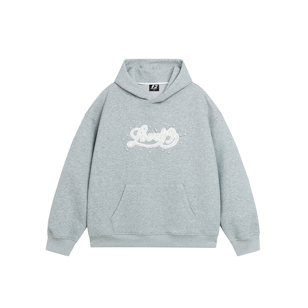 FORNINES handmade beaded heavyweight Hoodie