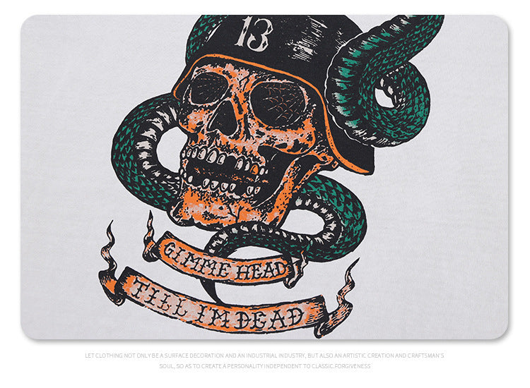 FORGIVNESS ART THAT KILLS Cobra Skull Soldier 100% Cotton Tee