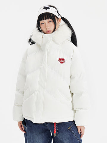 Axis Mundi Fur Collar Hooded Cotton <3 Jacket