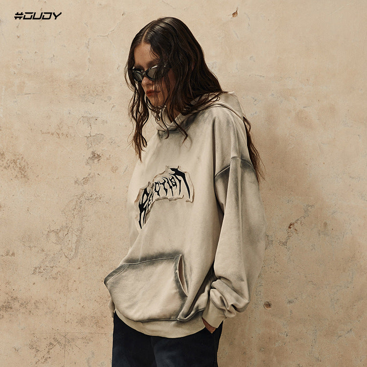 #OVDY Unisex embroidery patch embroidery hoodie