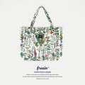 FREEIN forest flower print canvas bag