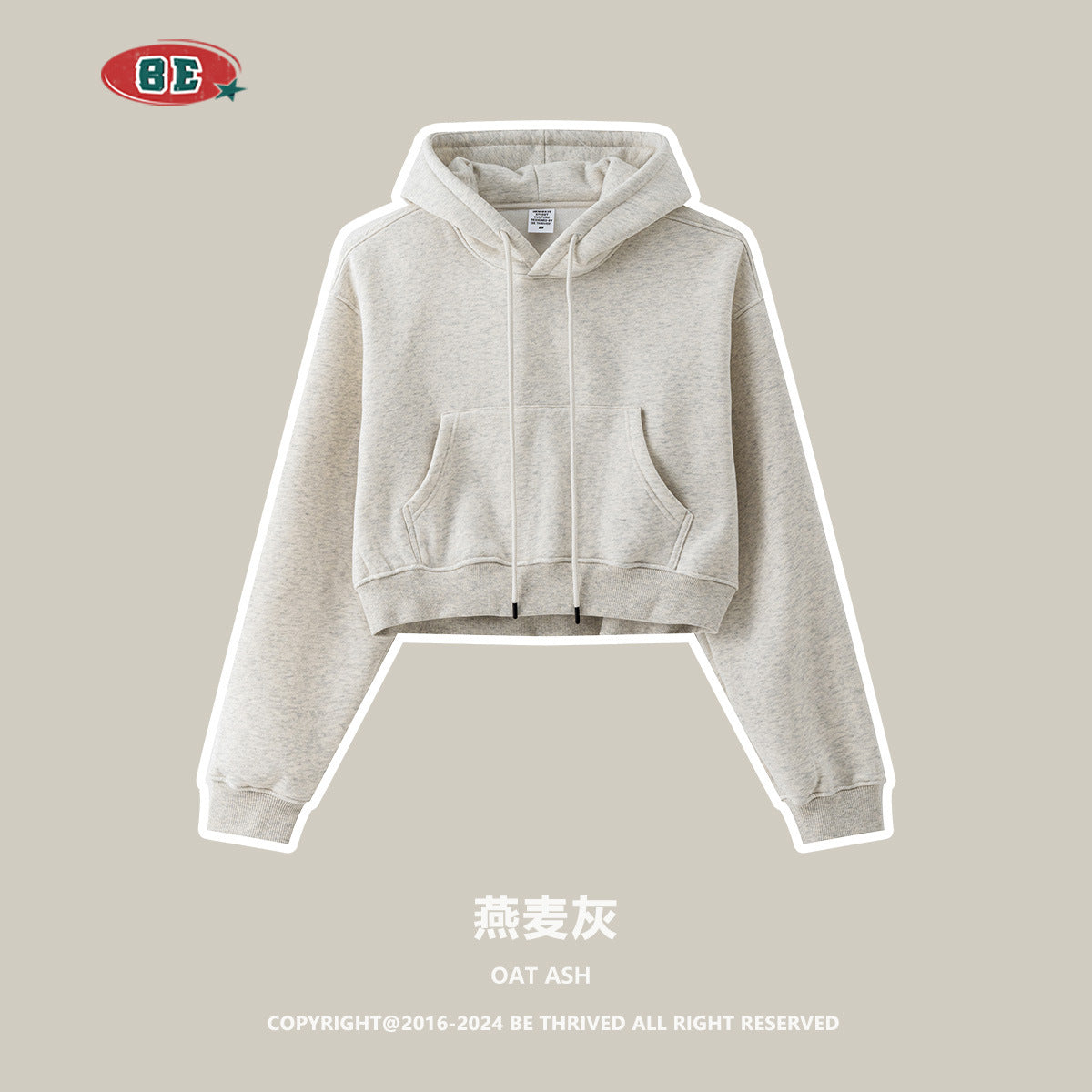 BE Women Cropped Hoodie