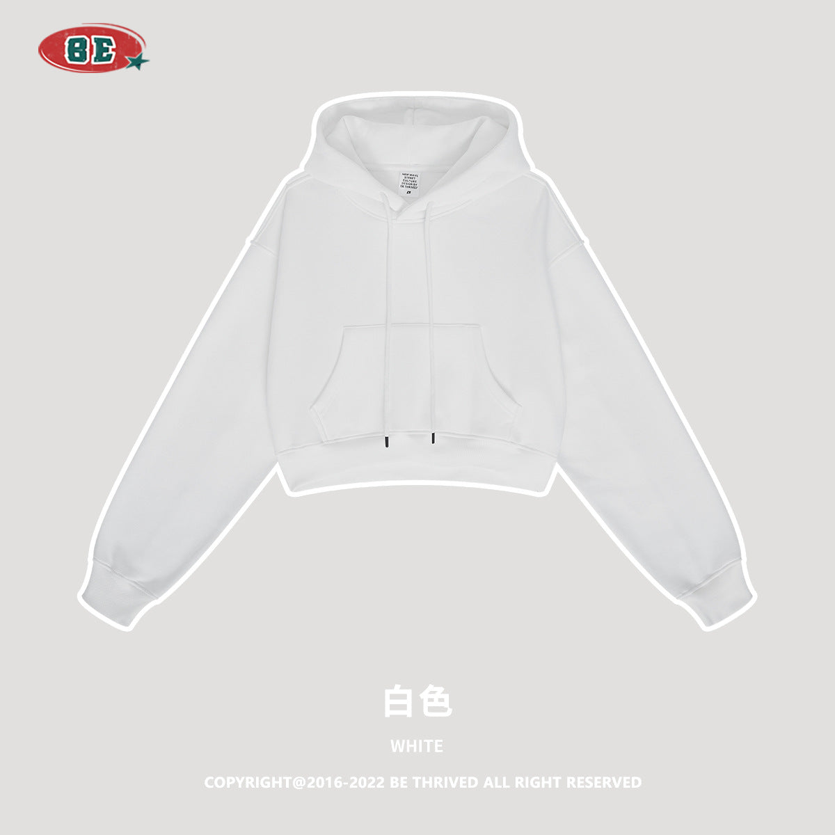 BE Women Cropped Hoodie