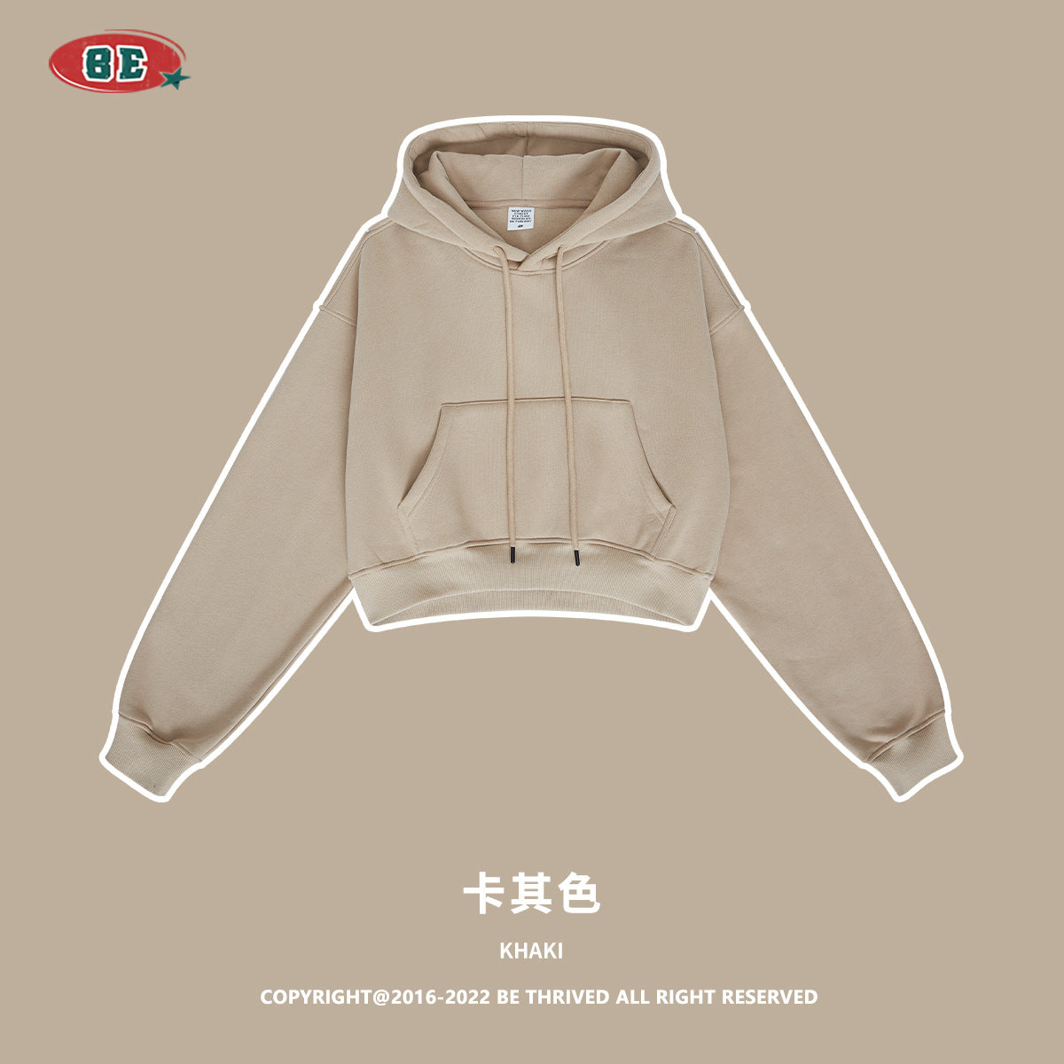 BE Women Cropped Hoodie