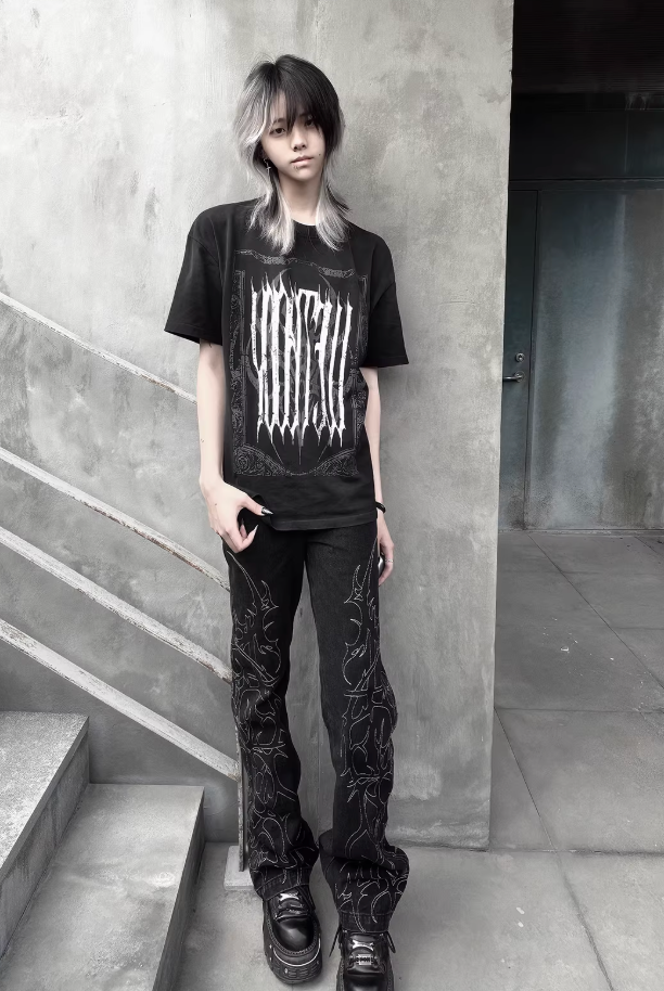 WETBODY Virus High-Waist Flared Jeans