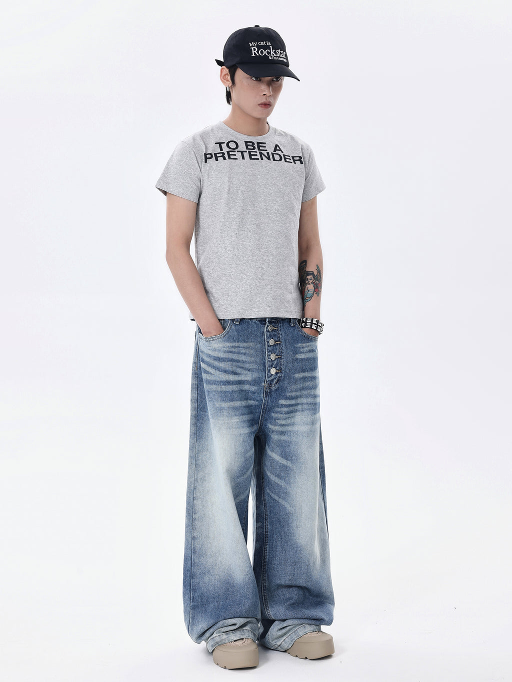 BTSG Cleanfit Breasted Jeans