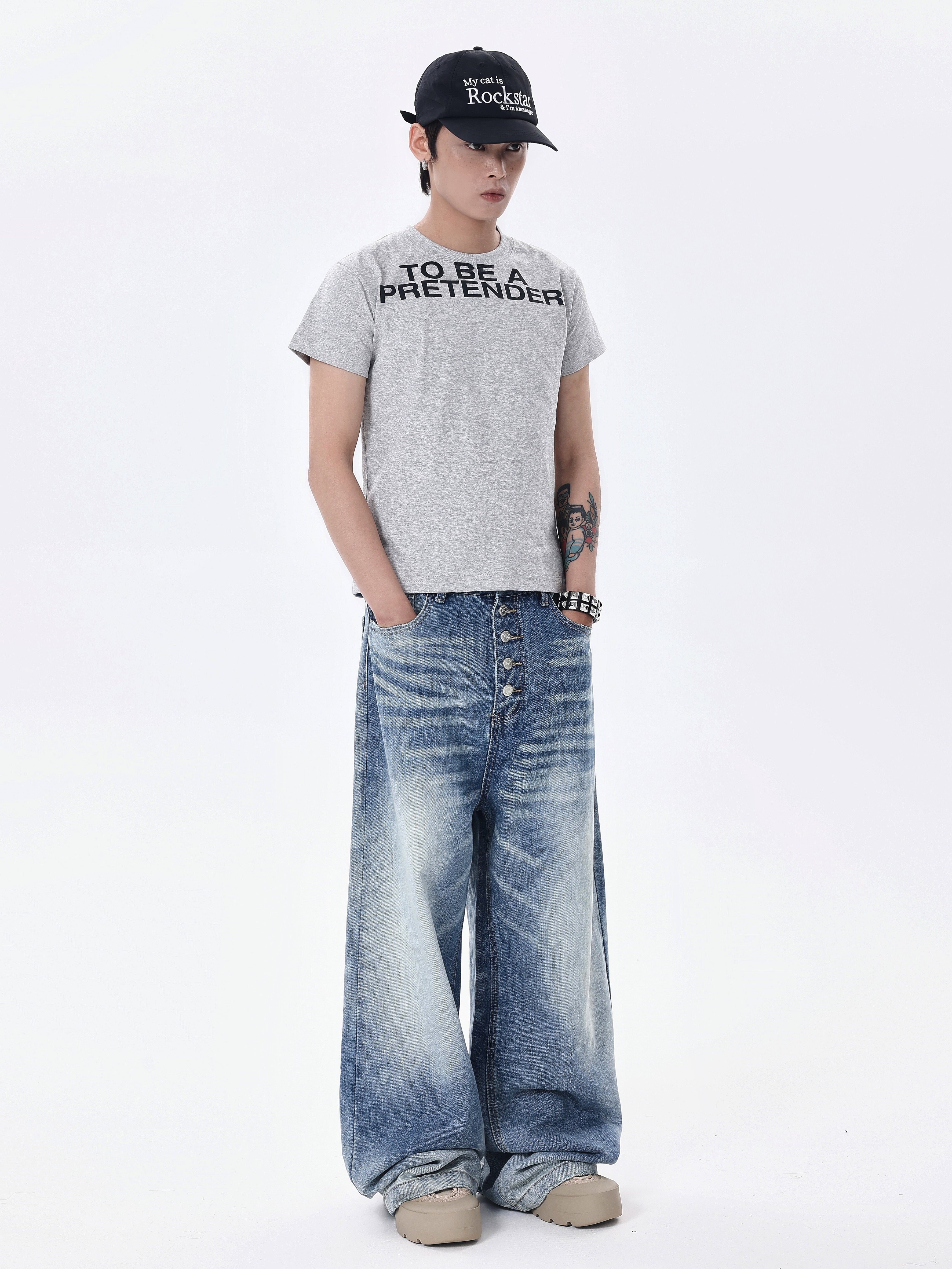 BTSG Cleanfit Breasted Jeans