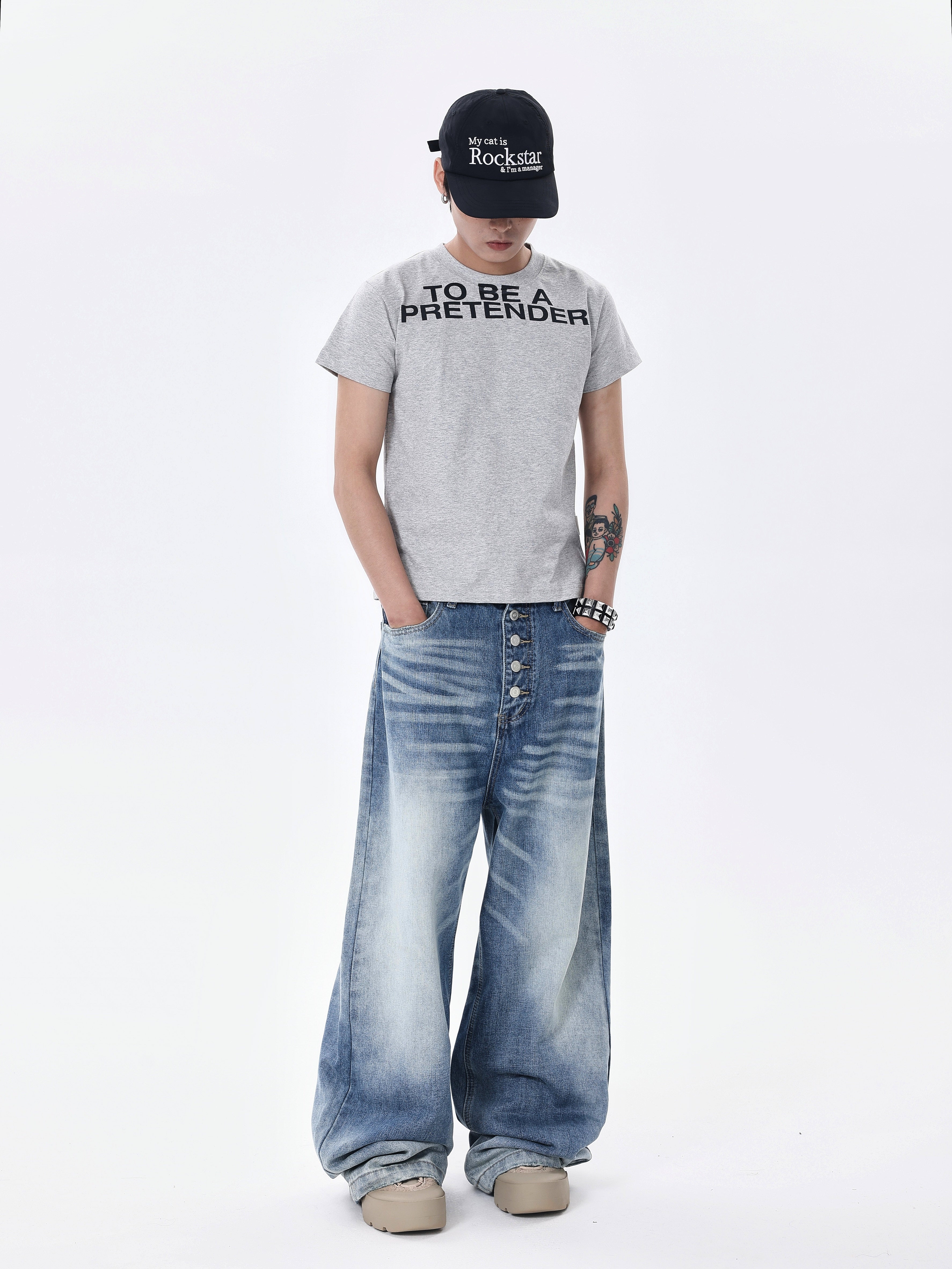 BTSG Cleanfit Breasted Jeans