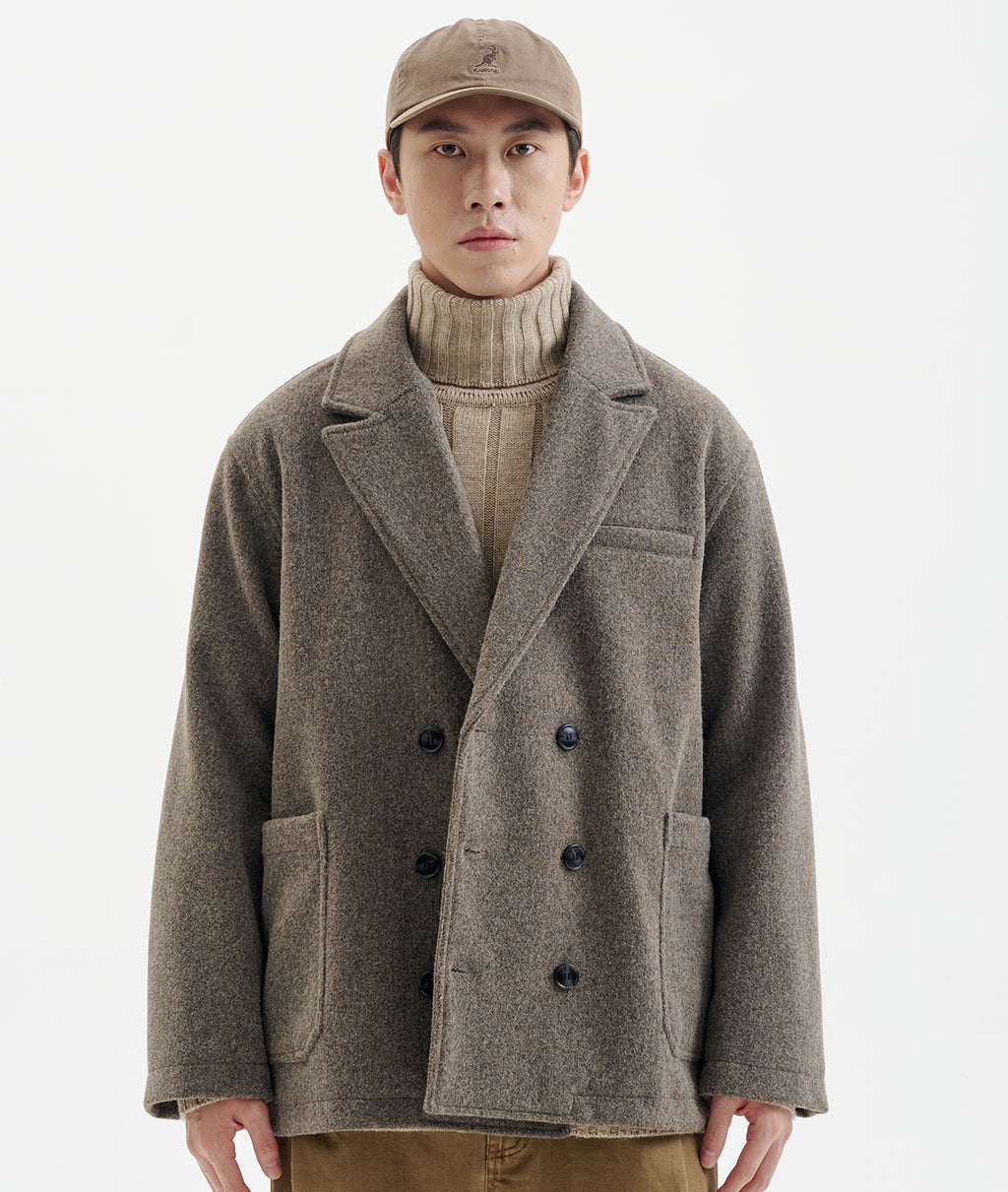 BUTTBILL 730G woolen double-breasted jacket