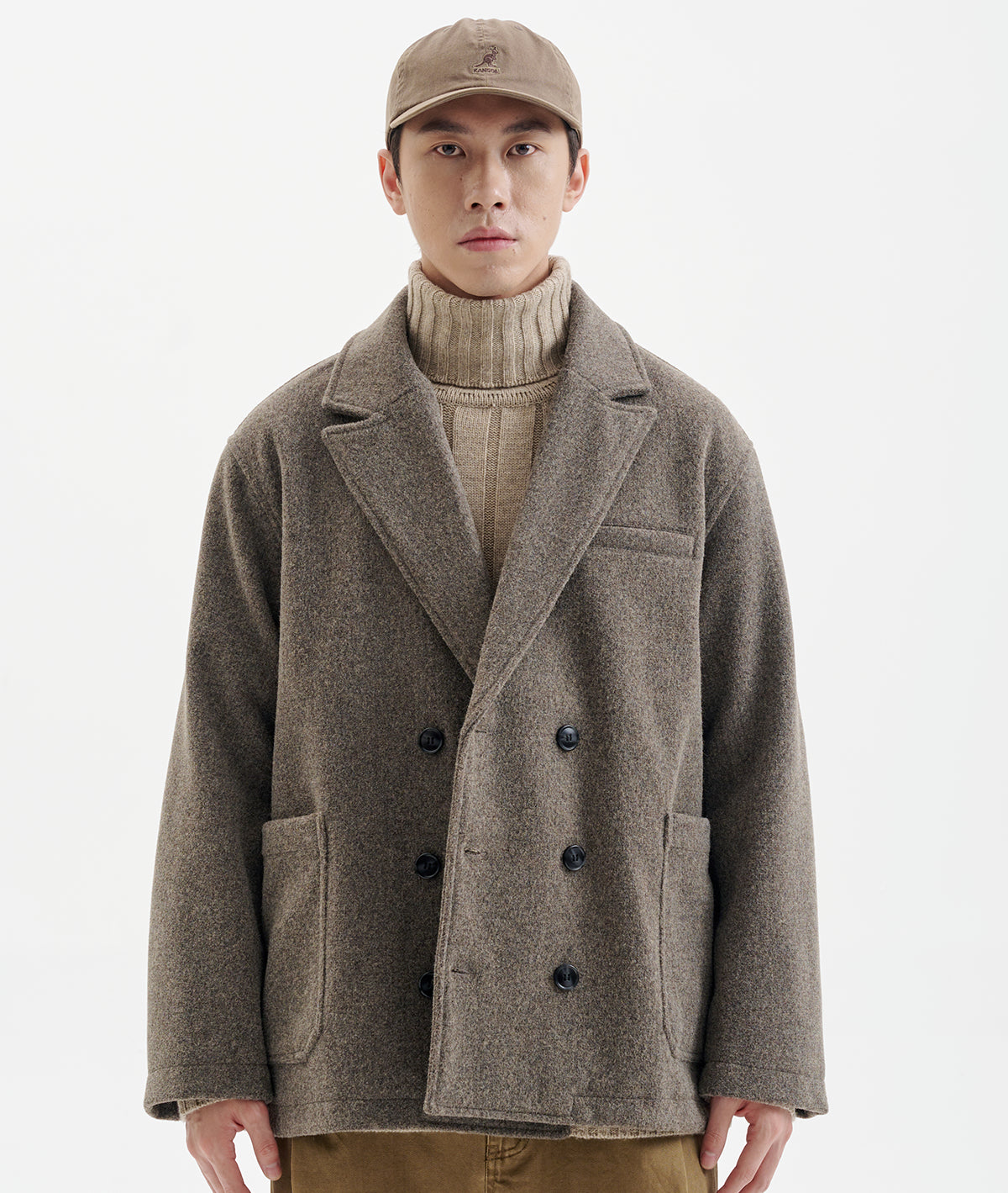 BUTTBILL 730G woolen double-breasted jacket