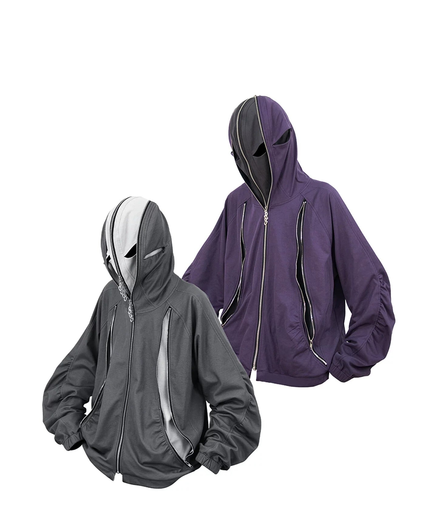 RELABEL Double-sided Spliced Sweater Jacket