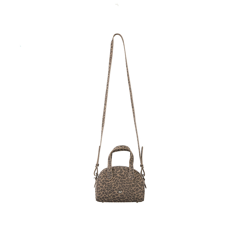 The CryingCenter leopard print small leather Boston bag