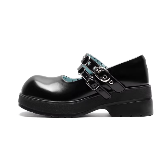 Donkey Double-breasted Platform Shoes