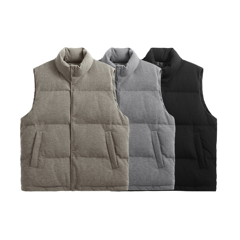 INFLATION Coarse knitted down vest