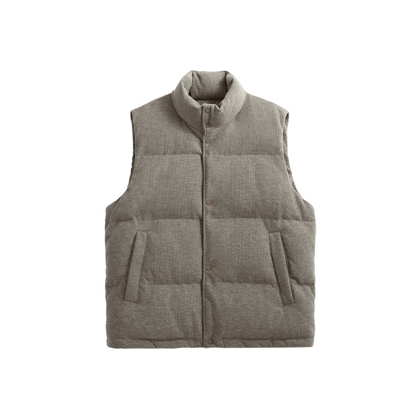 INFLATION Coarse knitted down vest