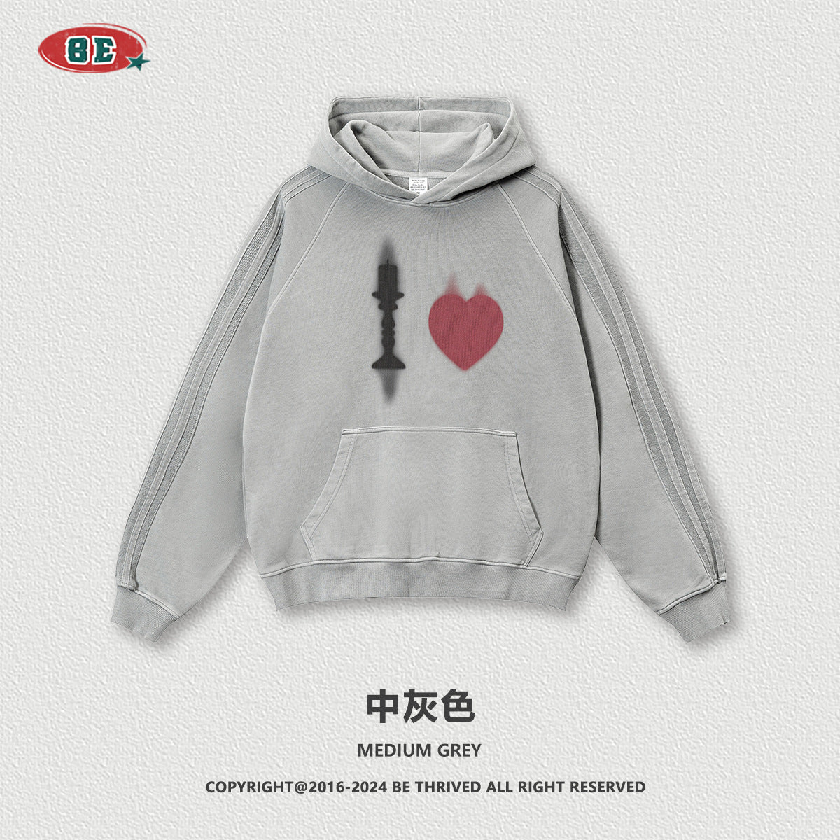 BE Loose Washed King Hoodie