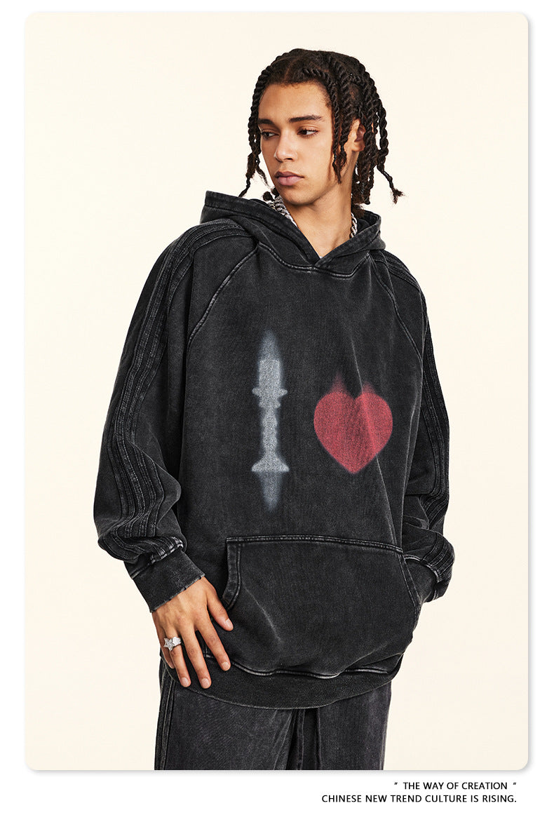 BE Loose Washed King Hoodie