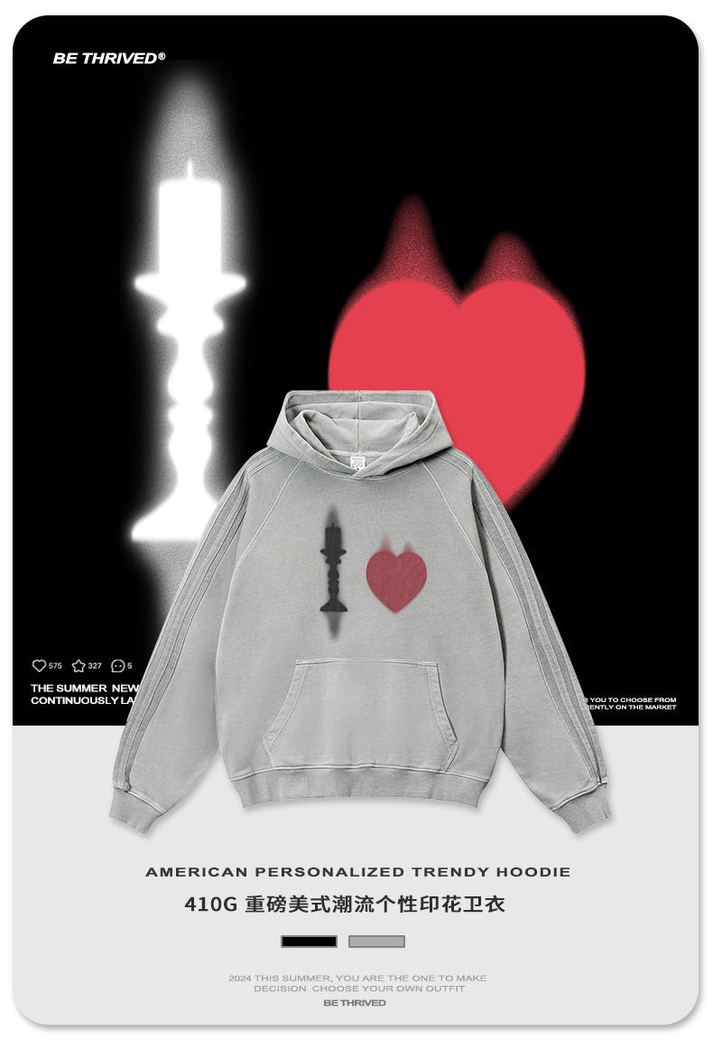 BE Loose Washed King Hoodie