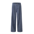BTSG Washed Distressed destruction French blue baggy cargo pants