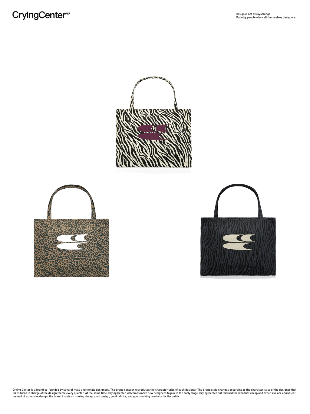 CryingCenter Zoo Tote Bag Crying Center