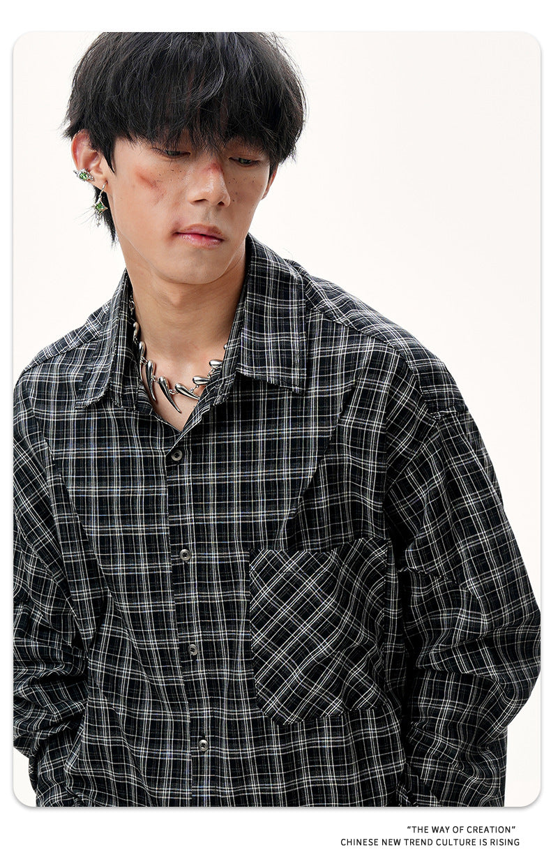 11KN Grid Premuim Loose Shirt