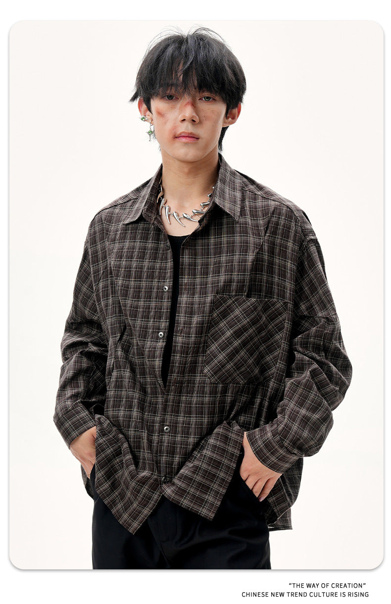 11KN Grid Premuim Loose Shirt