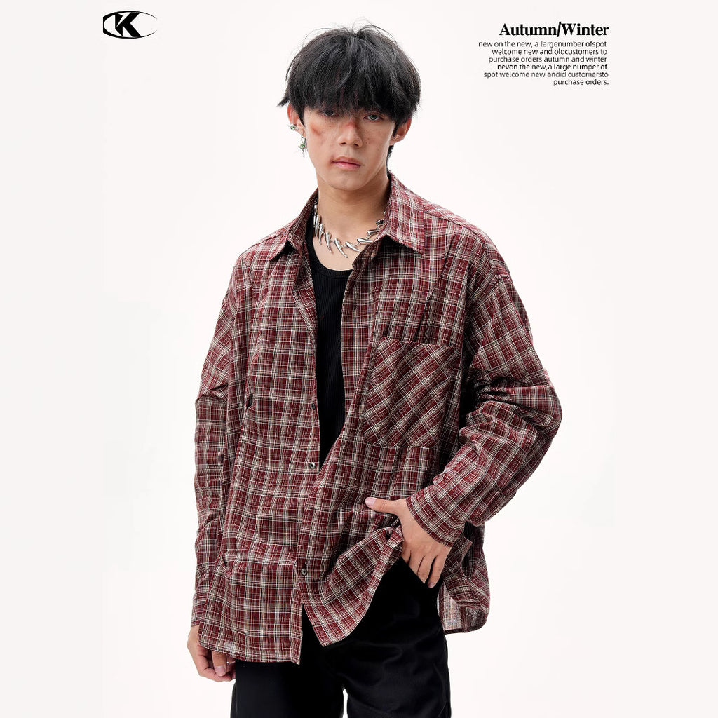 11KN Grid Premuim Loose Shirt