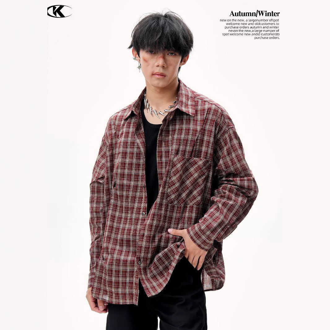 11KN Grid Premuim Loose Shirt