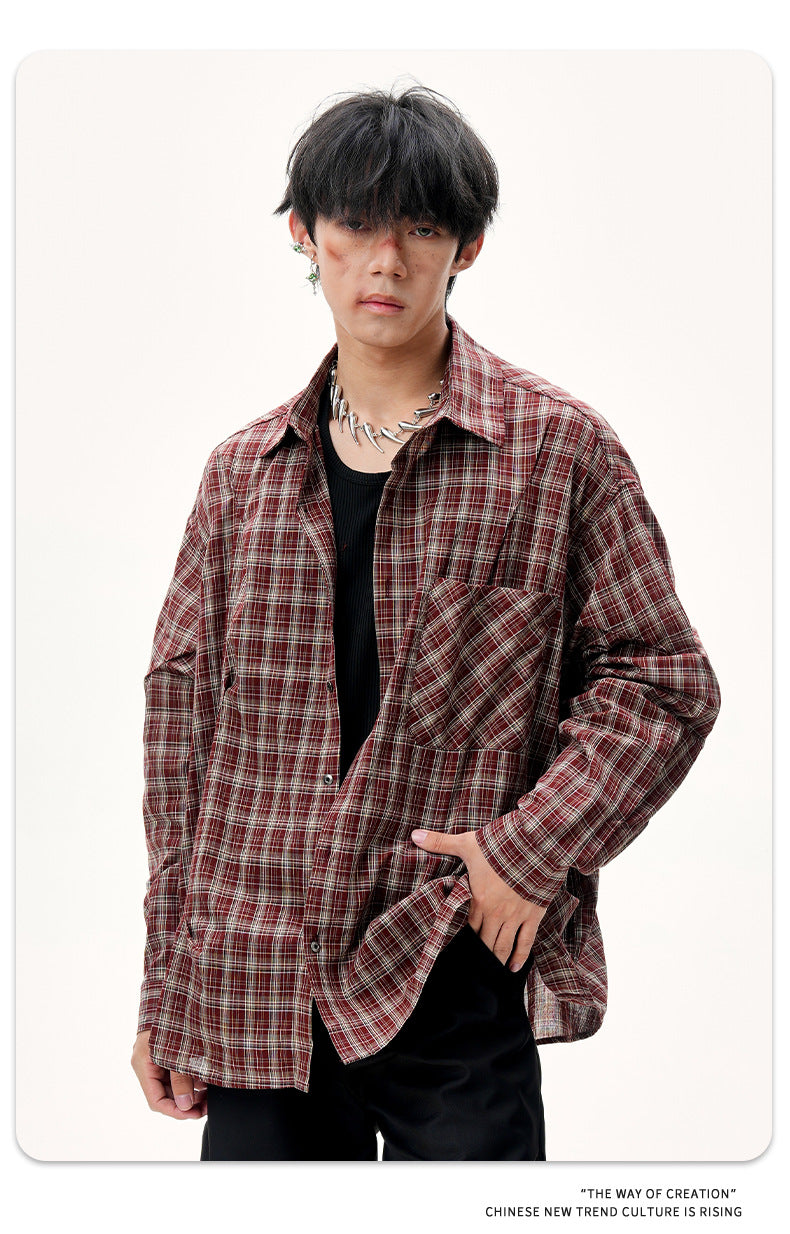 11KN Grid Premuim Loose Shirt