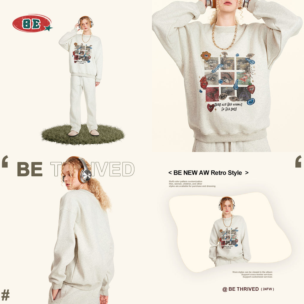 BE Nine Square Checkered Hoodie