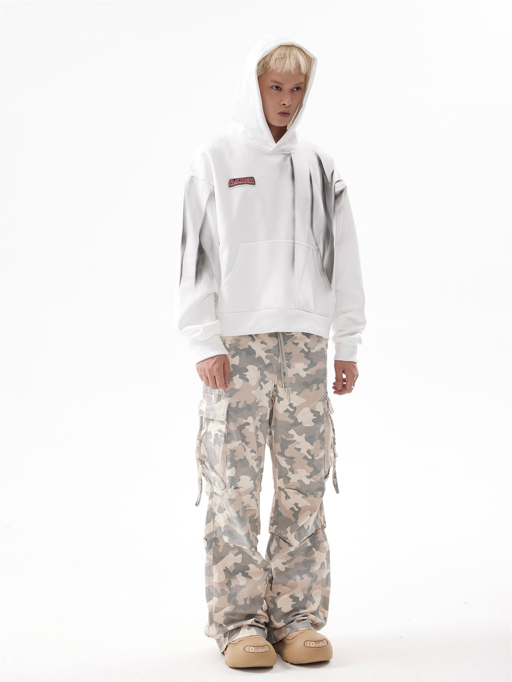 BTSG Gradient dyed versatile silhouette hoodie