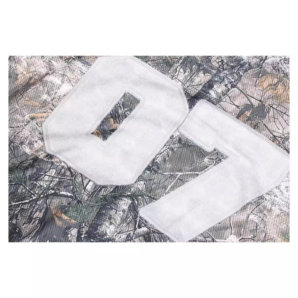 GLFS Hipster Camouflage Embroidery 3D Twig Street Hoodie