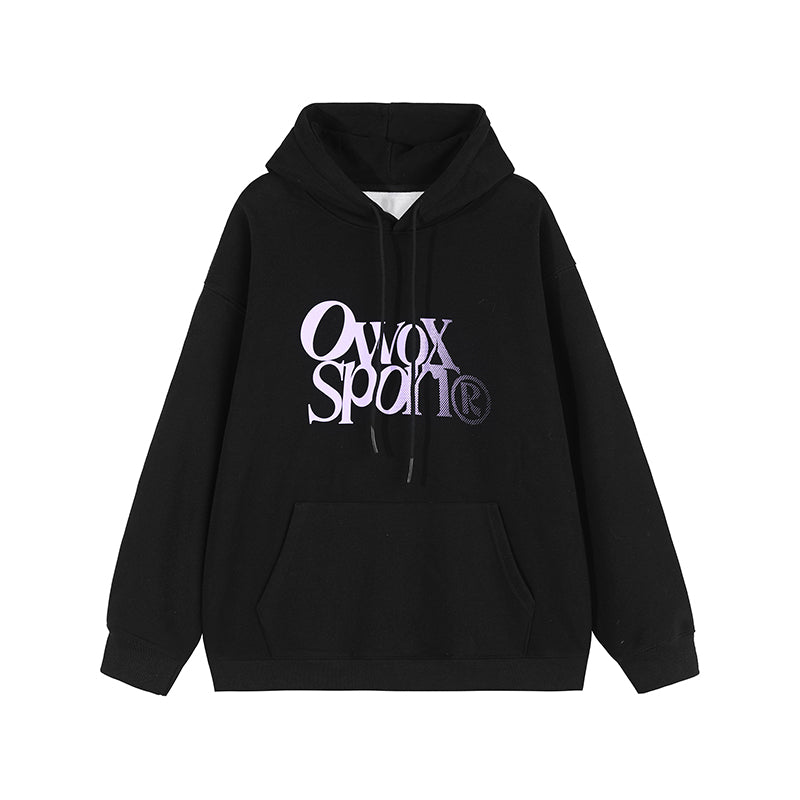 OWOX Heavyweight Letter-Print Hoodie
