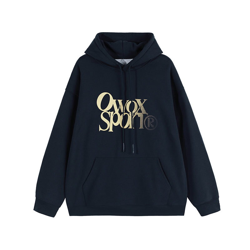 OWOX Heavyweight Letter-Print Hoodie