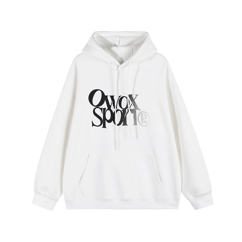 OWOX Heavyweight Letter-Print Hoodie