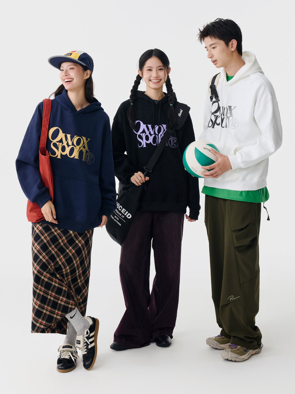 OWOX Heavyweight Letter-Print Hoodie