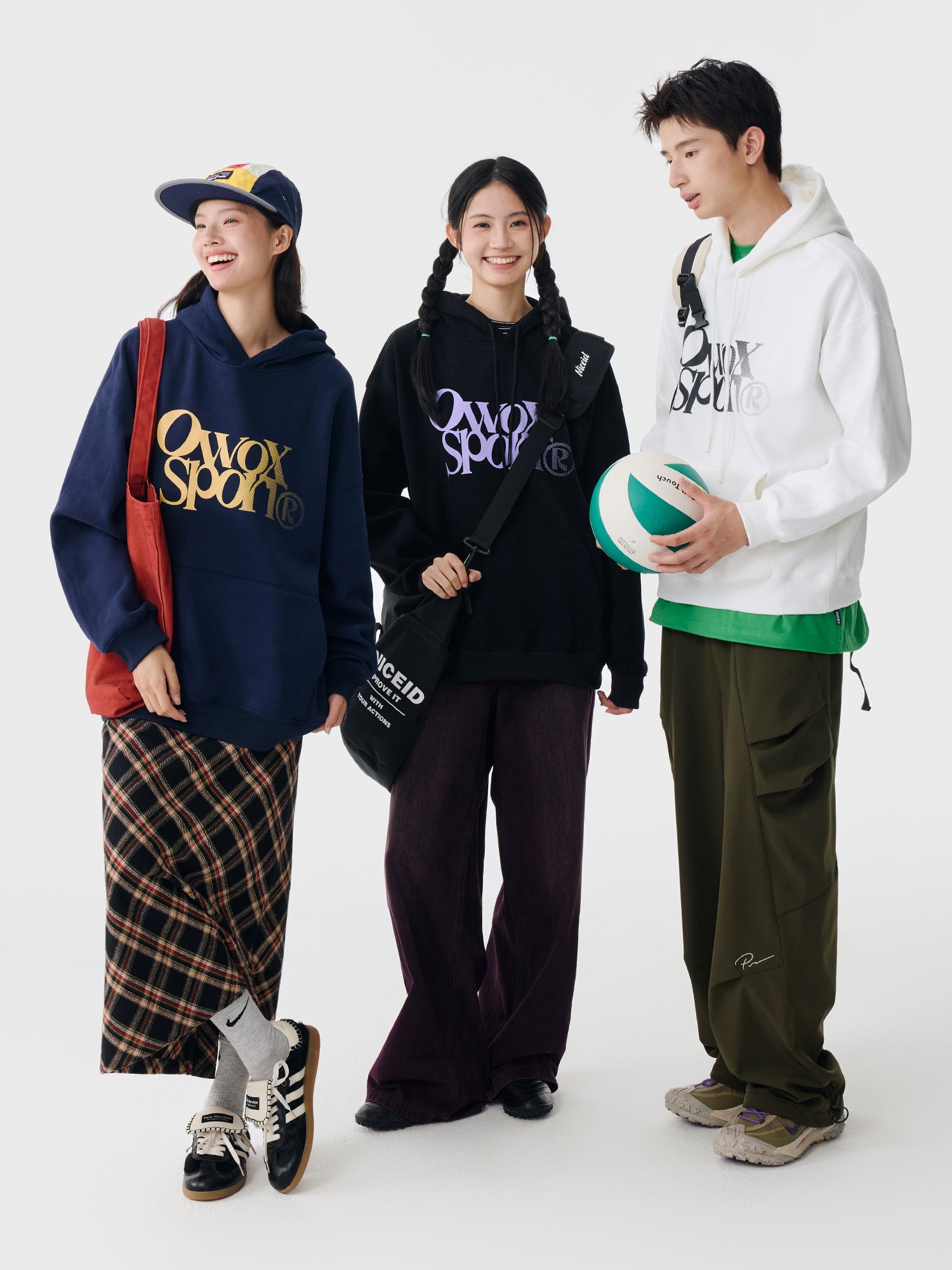 OWOX Heavyweight Letter-Print Hoodie