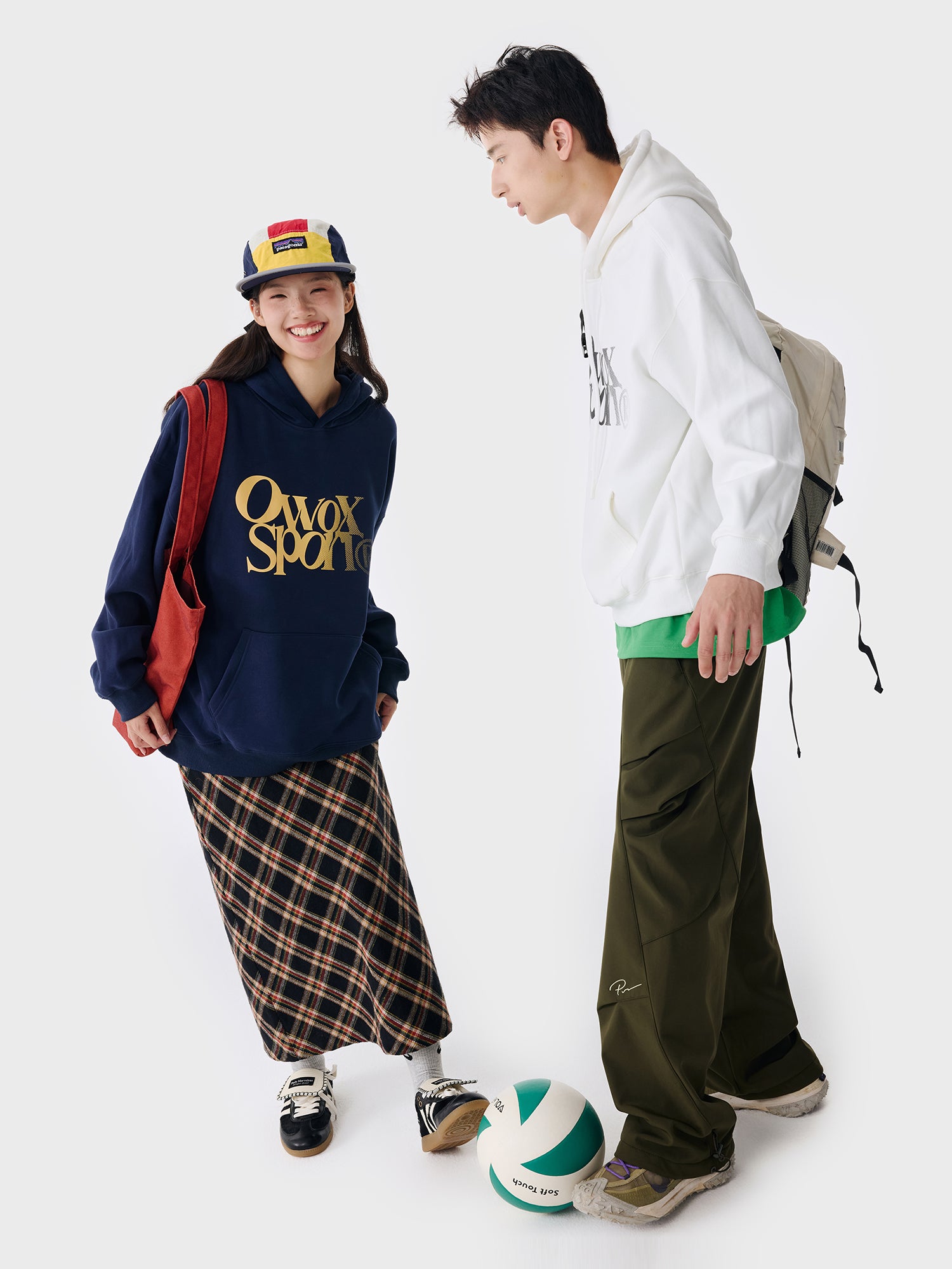 OWOX Heavyweight Letter-Print Hoodie