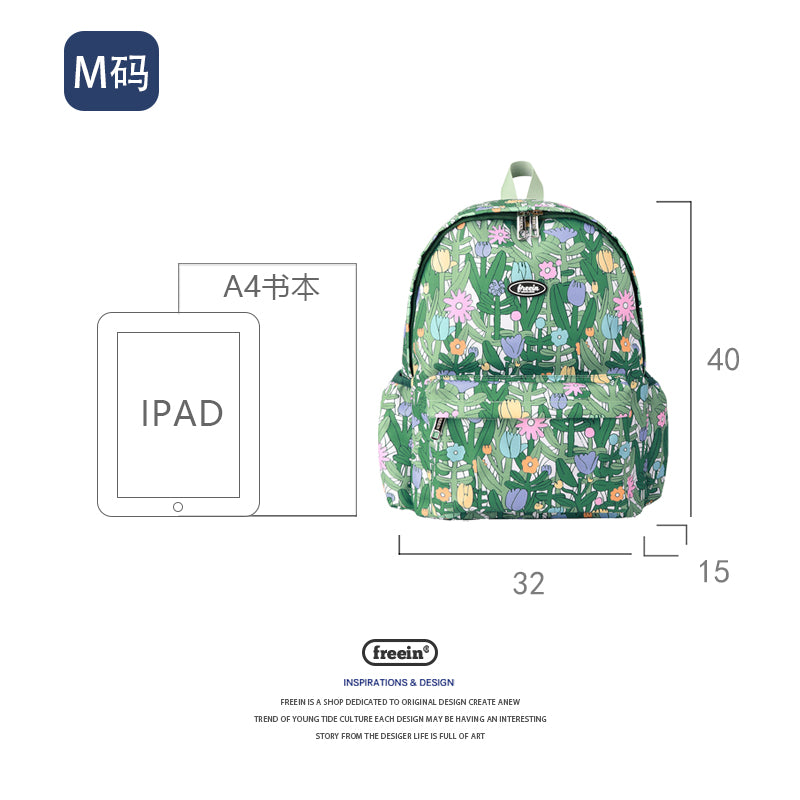 FREEIN original forest flower backpack