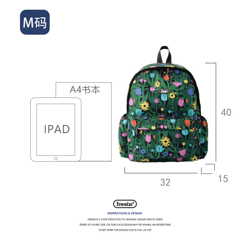 FREEIN original forest flower backpack