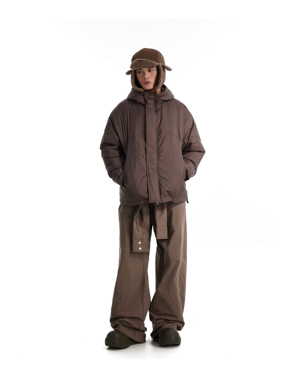 BTSG Sense Sleeve Tie Fake Two Pieces Cargo Pants