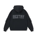 DICETINY 420g Wash Distressed Cardigan Zipper Jacket