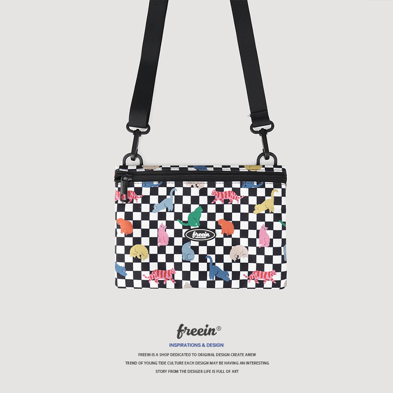 FREEIN original cute cat print crossbody