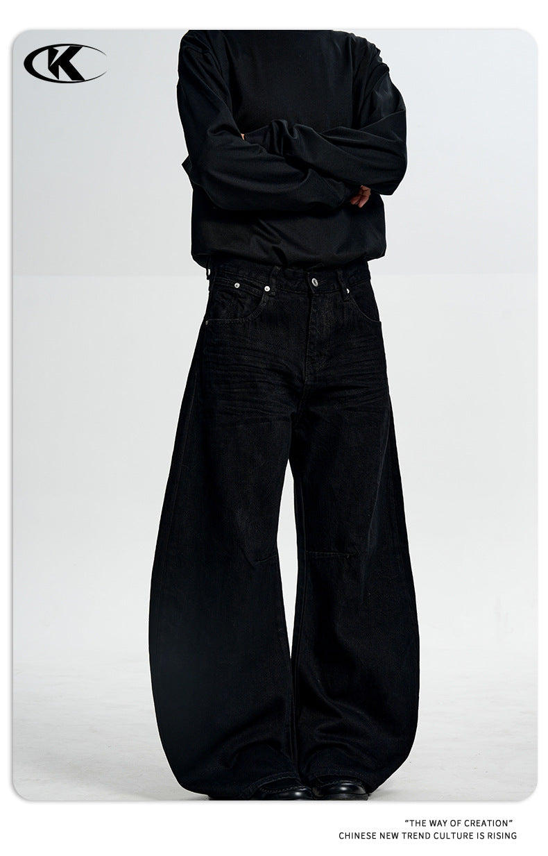 11KN 11 oz American Vintage Wide-Leg Jeans