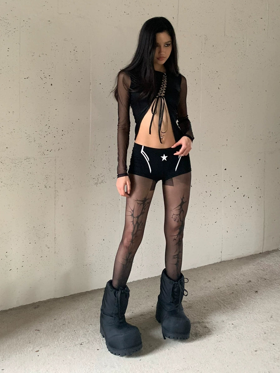 DND4DES Star Print Leggings Safety Pants