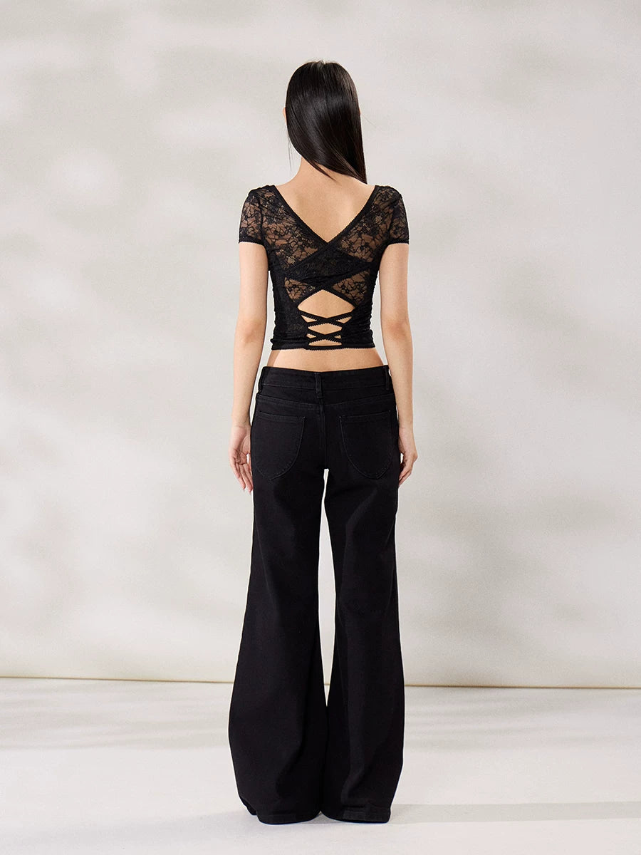 WITHMIN Low-rise, Slimming, Slightly Flared Straight-leg Pants