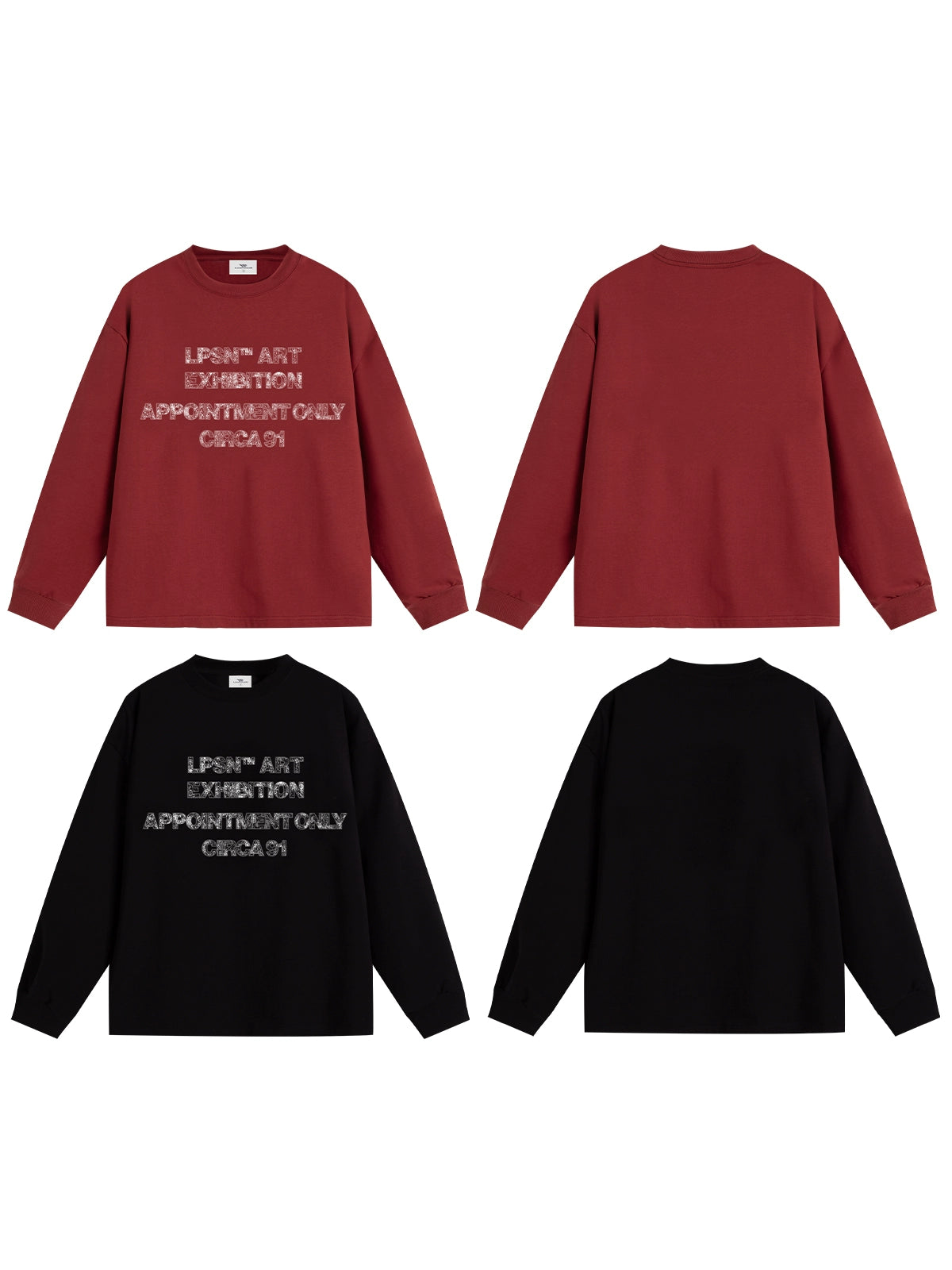 Loopsoon Front Chest Old Inkjet Print Long Sleeve