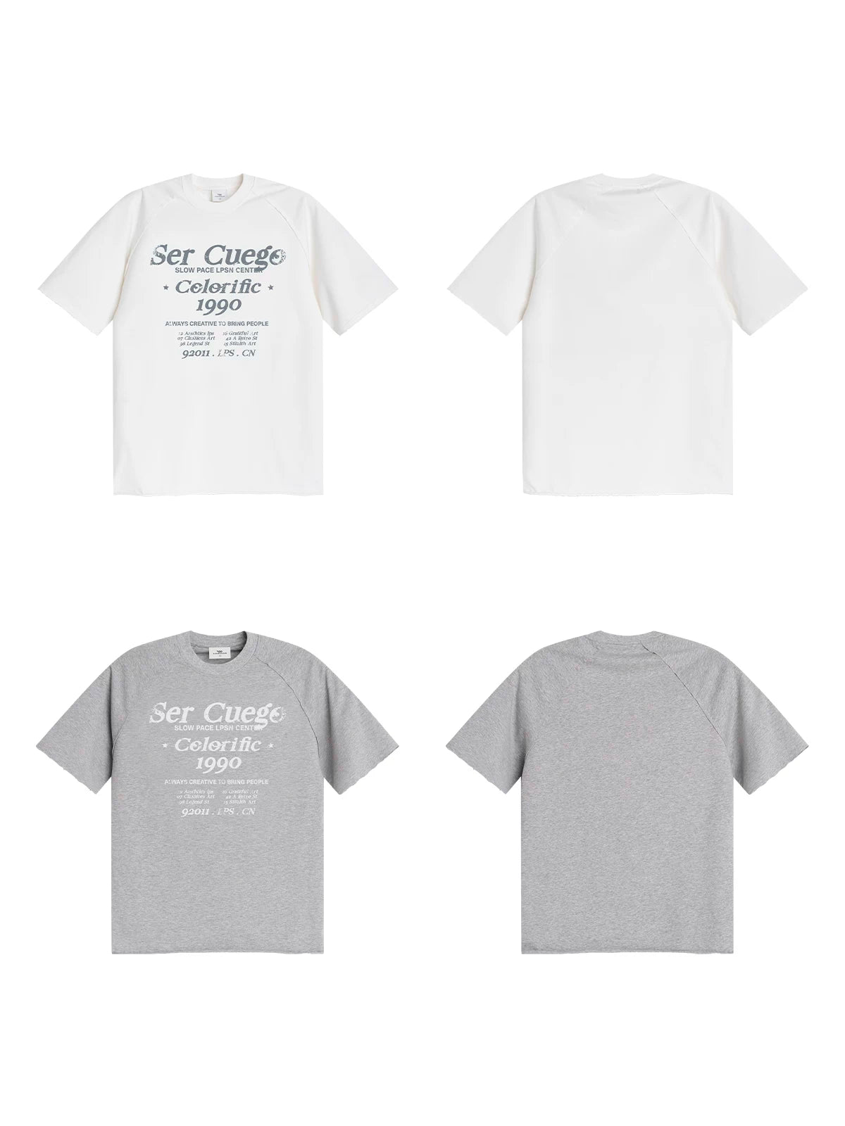 Loopsoon Vintage Alphabet Print Versatile Tee
