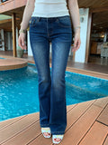 Popchee Slim Mid-rise Jeans